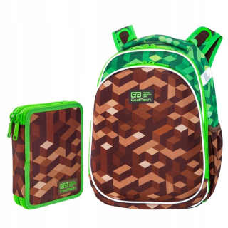 SET 2 El. Tornister Batoh CoolPack TURTLE 25 L mestská džungľa, CITY JUNGLE (C15199SET2CZ)
