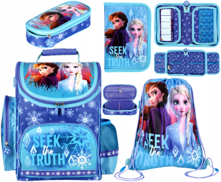 Elsa Frozen - Školskébag ceruzky Case Saszetk Bag Pozemky z ľadu Mrazené