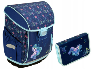 Aktovka školská taška - Schoolbag Backpack Hama Rainbow Unicorn s ceruzkou