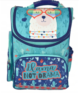 Aktovka školská taška - Tornister BACKPACK LAMA NIE JE DRAMA ST.MAJEWSKI SZ208