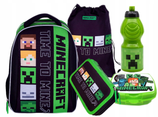 Školský batoh - Minecraft 5in1 Školská taška