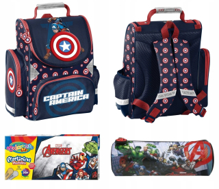 Aktovka školská taška - Schoolbag Avengers Captain America TUBA PL