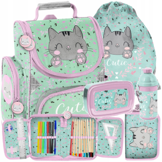 Aktovka školská taška - Škola Satchel Cat Kitten - Element 5