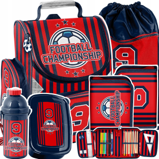 Aktovka školská taška - Škola Satchel pre Boy Futbal Set