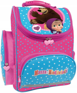Máša a medveď - Školská taška pre dievča Masha Bear