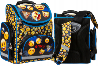 Aktovka školská taška - Emoji školský taška Smiley emócie - derfform