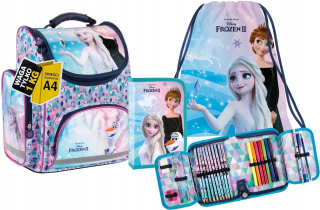 Aktovka školská taška - Ergo Frozen II SchoolBag Land 3in1