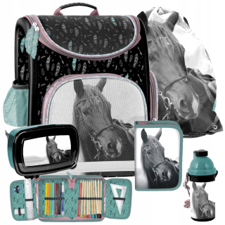 Aktovka školská taška - Škola Satchel Horse Horse - Element 5