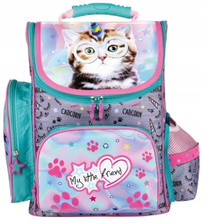 Aktovka školská taška - Školská taška mačiatko Caticorn Mn My Little Fririum