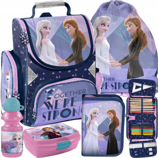 Aktovka školská taška - Škola Satchel Land of Ice 3in1 Mrazené