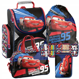 Aktovka školská taška - Schoolbag Paso Cars - Mega Set