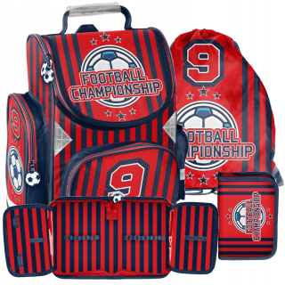 Aktovka školská taška - Schoolbag Paso Futbal - Set 3 Elements