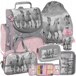 Aktovka školská taška - Schoolbag Paso Horse Horses - Set