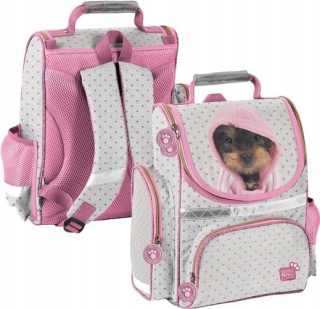 Aktovka školská taška - SchoolBag School PiesEsek York Studio Domáce zvieratá - Paso