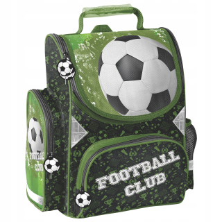 Aktovka školská taška - Školská futbalová školská taška s loptou do 1. triedy