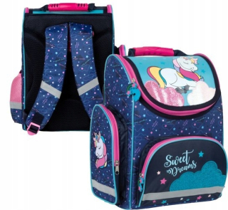 Aktovka školská taška - Školská taška. Batoh. Unicorn Derform
