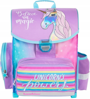 Aktovka školská taška - Školskábag unicorn dúha jednorožec