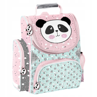 Aktovka školská taška - Školská taška v panda panda pre dievča