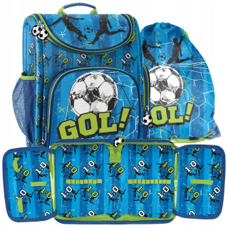 Aktovka školská taška - Školská taška Set 3 Element Futbal