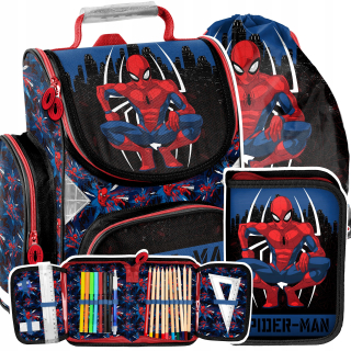 Aktovka školská taška - Školská taška Sada chlapcov Spiderman Paso