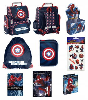 Aktovka školská taška - Školská taška pre priateľa Avengers Paso