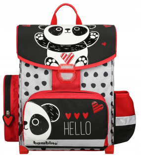 Aktovka školská taška - Tornister St.majewski Bambino Panda pod 1KG