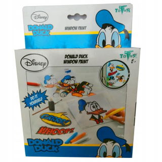 Káčer Donald - Totum Donald Duck Stickers na okno sfarbenie