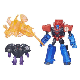 Transformátory - rpgoty v disguise: boy set - optimus prime verzus bludgeon