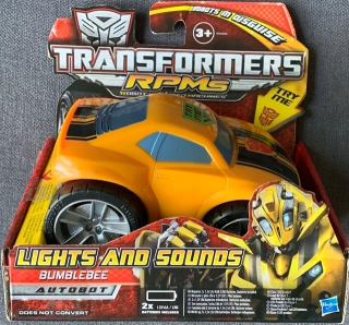 TRANSFORMERS - Transformuje RPMS BUMBLEBEE LIGHTS A ZNAMENANÝ