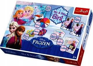 Elsa Frozen - TREFL hra 8in1 karty mrazené krajiny ľadu