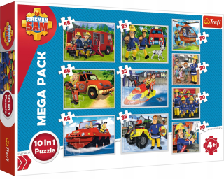 Požiarnik Sam  - TREFL puzzle Hasič Sam záchranu Ecipyowe 10W1