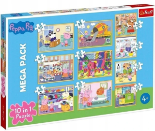 Pepa Pig - Trefl Puzzle Peppa Puzzle a priatelia 10W1