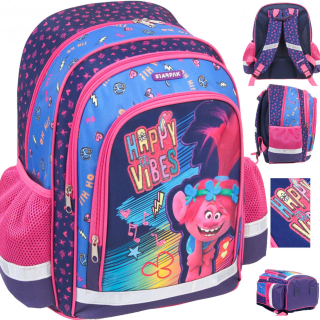 Školský batoh, taška - TROLLS TROLLE BACKPACK TORNISTER LIGHT SCHOOL