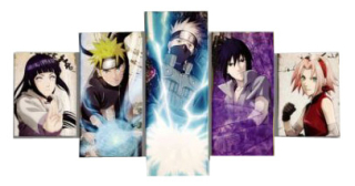 NARUTO - Triptych na Kakashi Naruto Sasuke 150x80cm