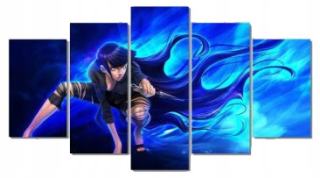 NARUTO - Triptych na Naruto Hinata Hyga 100x55cm