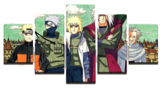 NARUTO - Tryptics obrázok na plote anime naruto 200x100cm