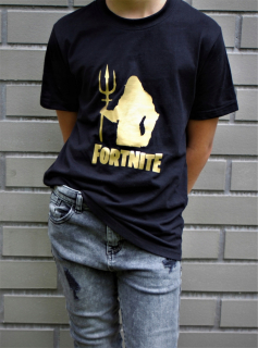 Tričko tričko Fortnite Aquaman Gold + Nick 110 cm
