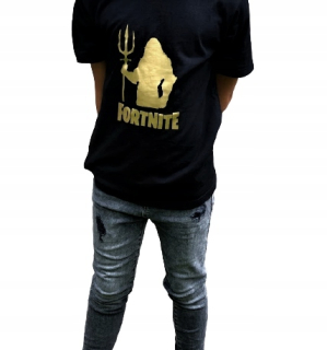 Tričko tričko Fortnite Aquaman Gold + Nick 122 cm