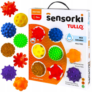 Senzorická hračka - Senzorické loptičky TULLO Senzorické loptičky 8-BAL
