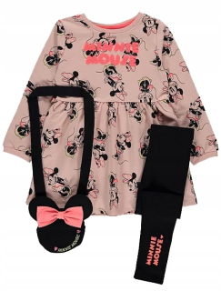 Minnie Mouse - Tunika legíny a kabelka myš Minnie 6-7L