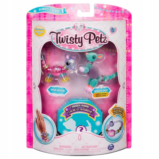 TWISTY PETZ - Twisty Petz Náramky 3-pak Mouse a Kangaroo 74101