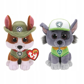 PAW Patrol - Vy 2 x Maskot PSI PATROL Tracker Rocky 24 cm