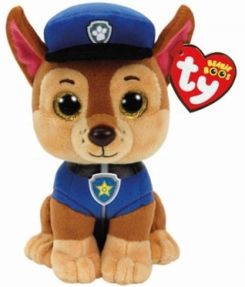 PAW Patrol - Ty Beanie Babies Psi Patrol Chase Pluszak 15cm WWA