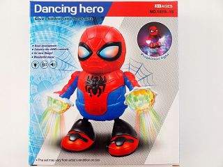 SPIDERMAN - Tanec Robot Spiderman LED Interaktívna hudba