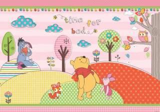 Medvedík Pú - Wallpaper nástenné nástenné maľby Kubuś POOH DISNEY L 152X104C