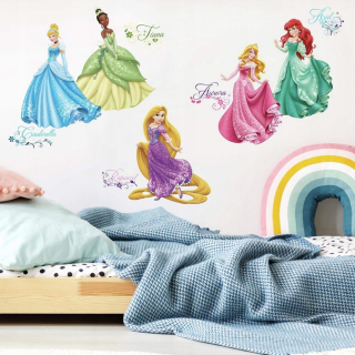 Nástenné tetovanie princezná disney 37 el. Nálepka