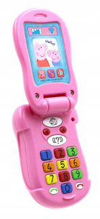 Pepa Pig - Telefón Peppa prasa pp06 flip a učiť sa telefón