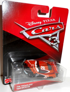 McQueen - Tim Beateless Auta 3 autá Mattel Disney 1:55 Auto