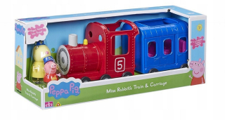 Pepa Pig - TM Hračky - Peppa vlak s vagónom + číslami