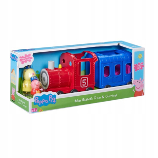 Pepa Pig - TM Hračky PEPPA vlak s vagónom + číslami